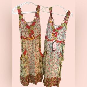 Twin girls matching Matilda Jane Serendipity dresses